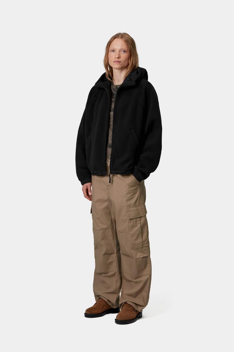 Carhartt Hooded Limn C Fleece Jacket - Black / Flint