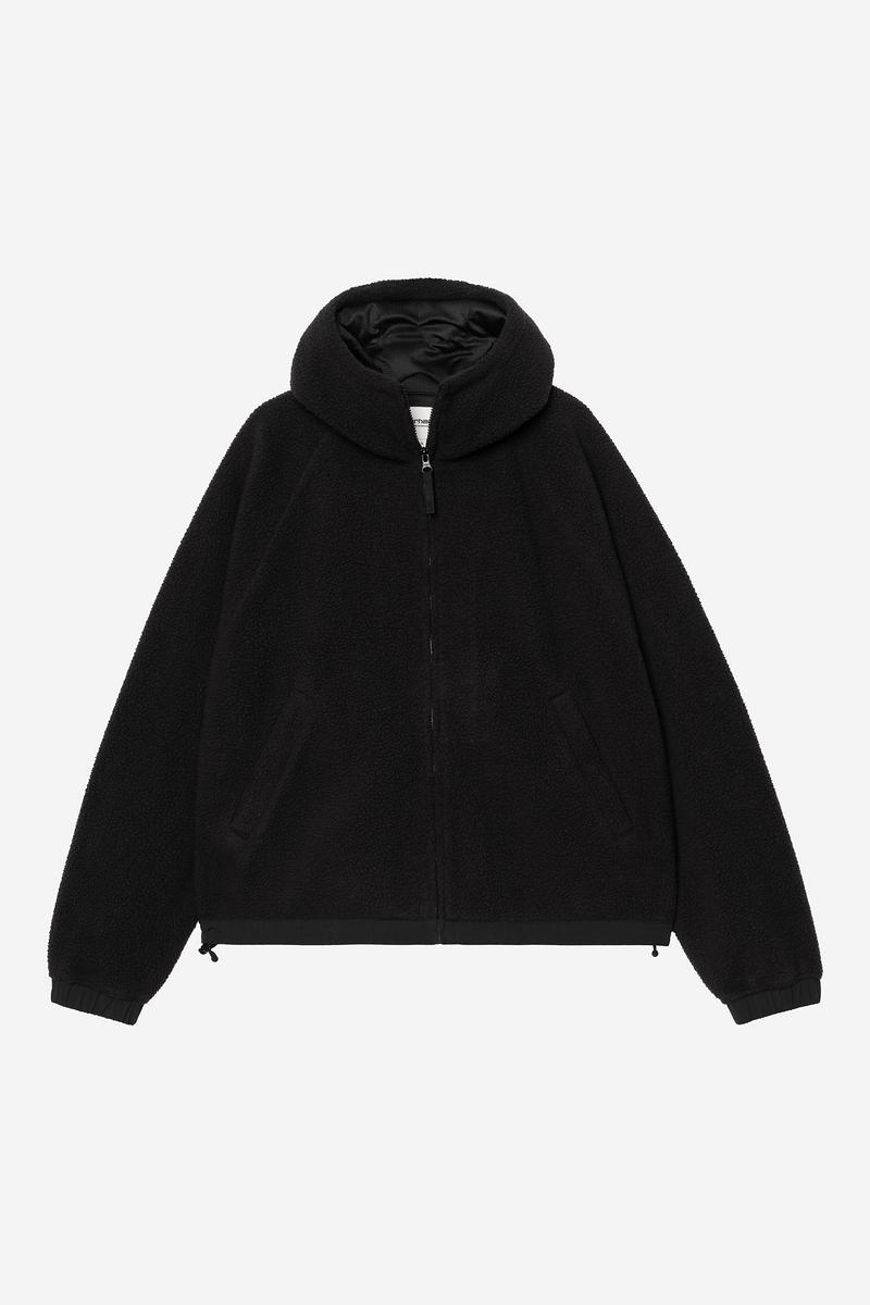 Carhartt Hooded Limn C Fleece Jacket - Black / Flint