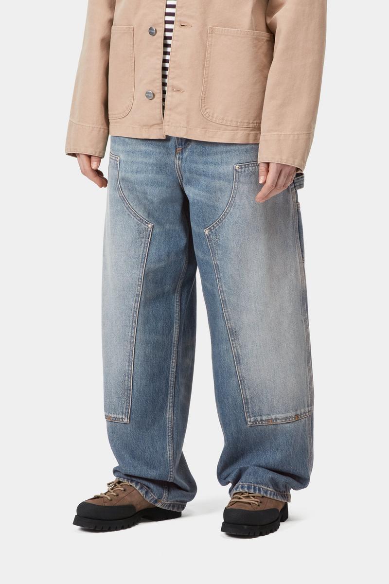 Carhartt Brandon Double Knee Pant - Blue, Grind wash