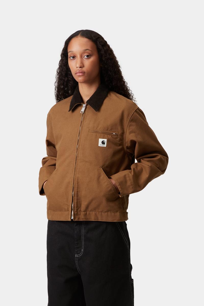 Carhartt OG Detroit Jacket - Hamilton Brown / Tobacco, Rinsed