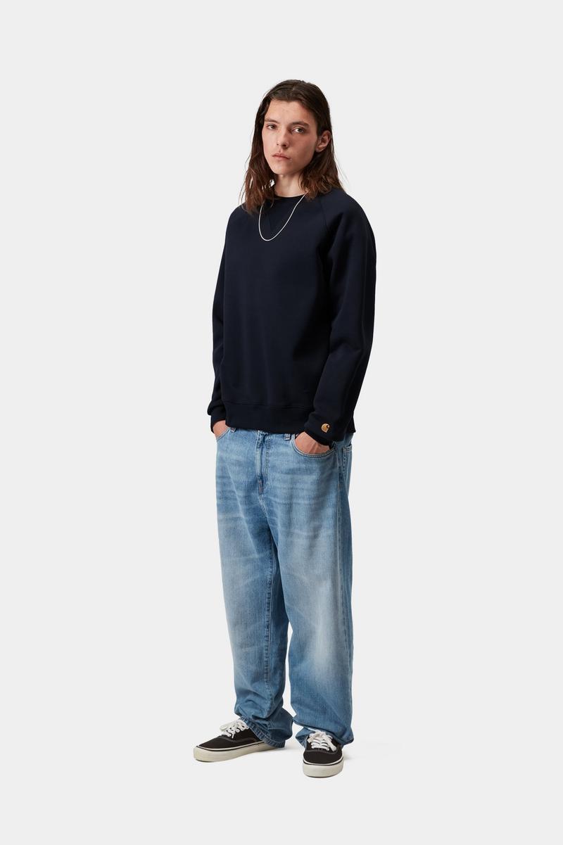 Carhartt Chase Sweatshirt - Dark Navy / Gold