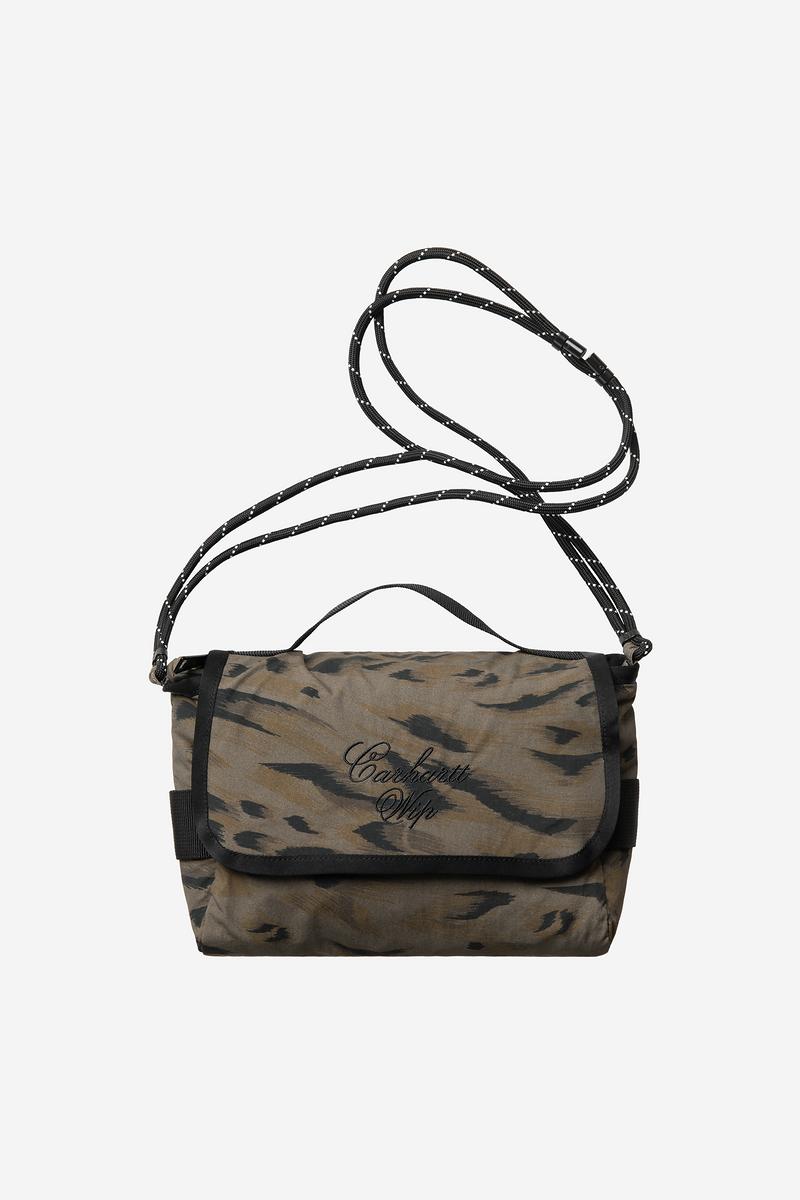 Carhartt Travon Shoulder Bag - Duck Feather Print, Cypress / Black