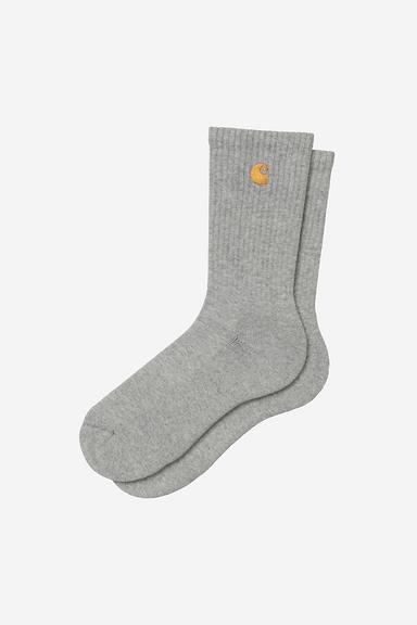 Carhartt Chase Socks - Grey Heather / Gold Carhartt Chase Socks - Grey Heather / Gold