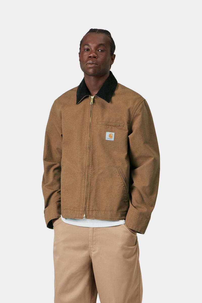 Carhartt Detroit Jacket (Summer) - Hamilton Brown / Tobacco, Rinsed