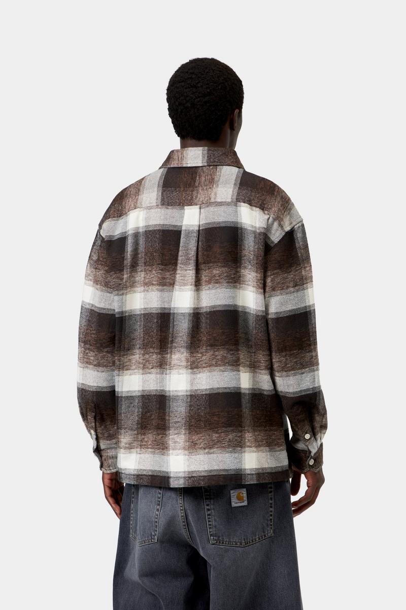Carhartt L/S Esterson Shirt - Esterson Check, Tobacco