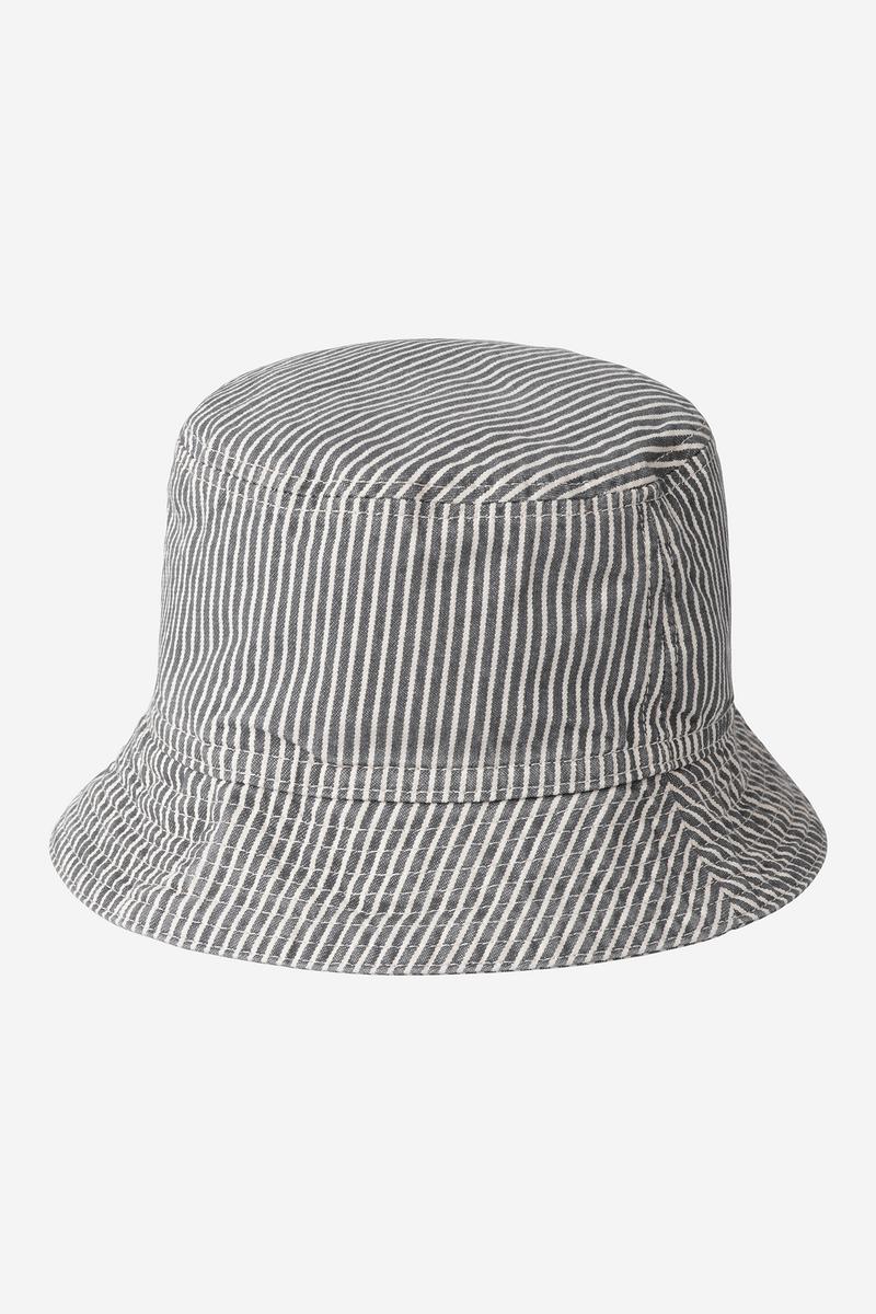 Carhartt Mercer Bucket Hat - Mercer Stripe, Graphite / Wax, Stone washed