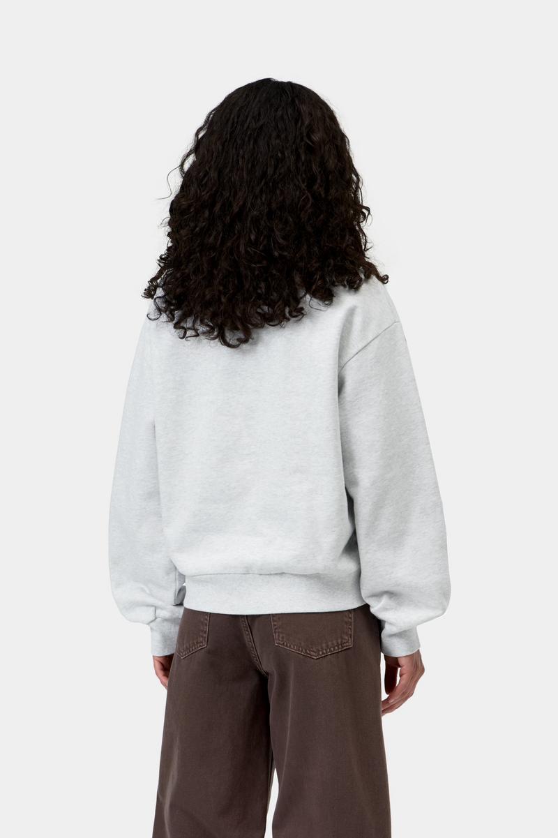 Carhartt Casey High Neck Sweatshirt - Ash Heather / Silver