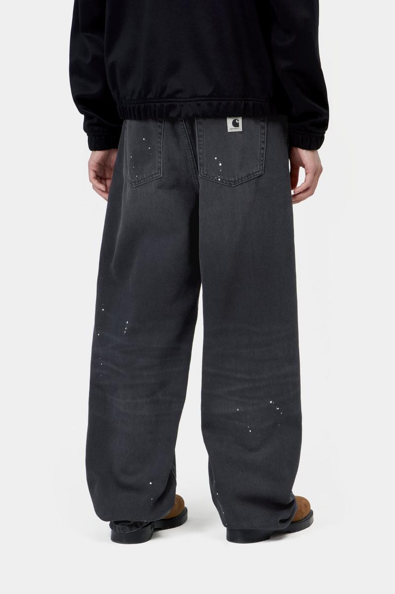 Carhartt Arin Pant - Black, Destroy wash, splatter