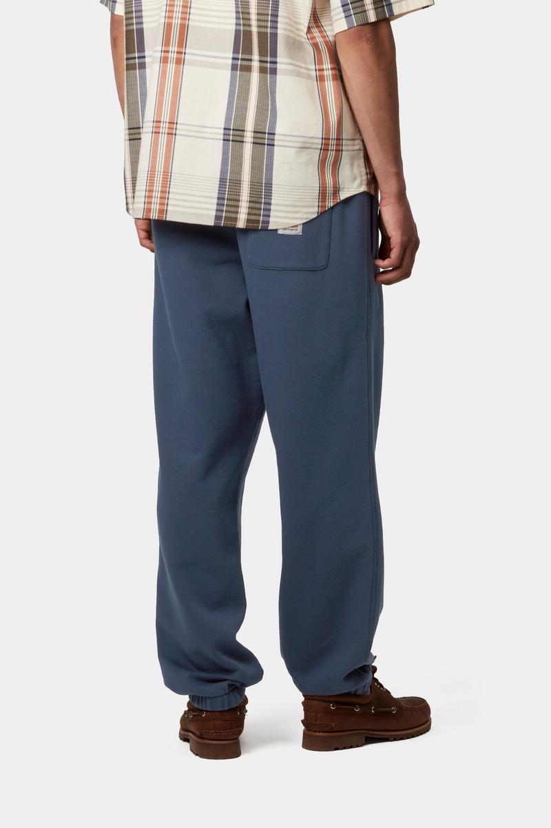 Carhartt WIP Sweat Pant - Dusky Blue, Stone washed