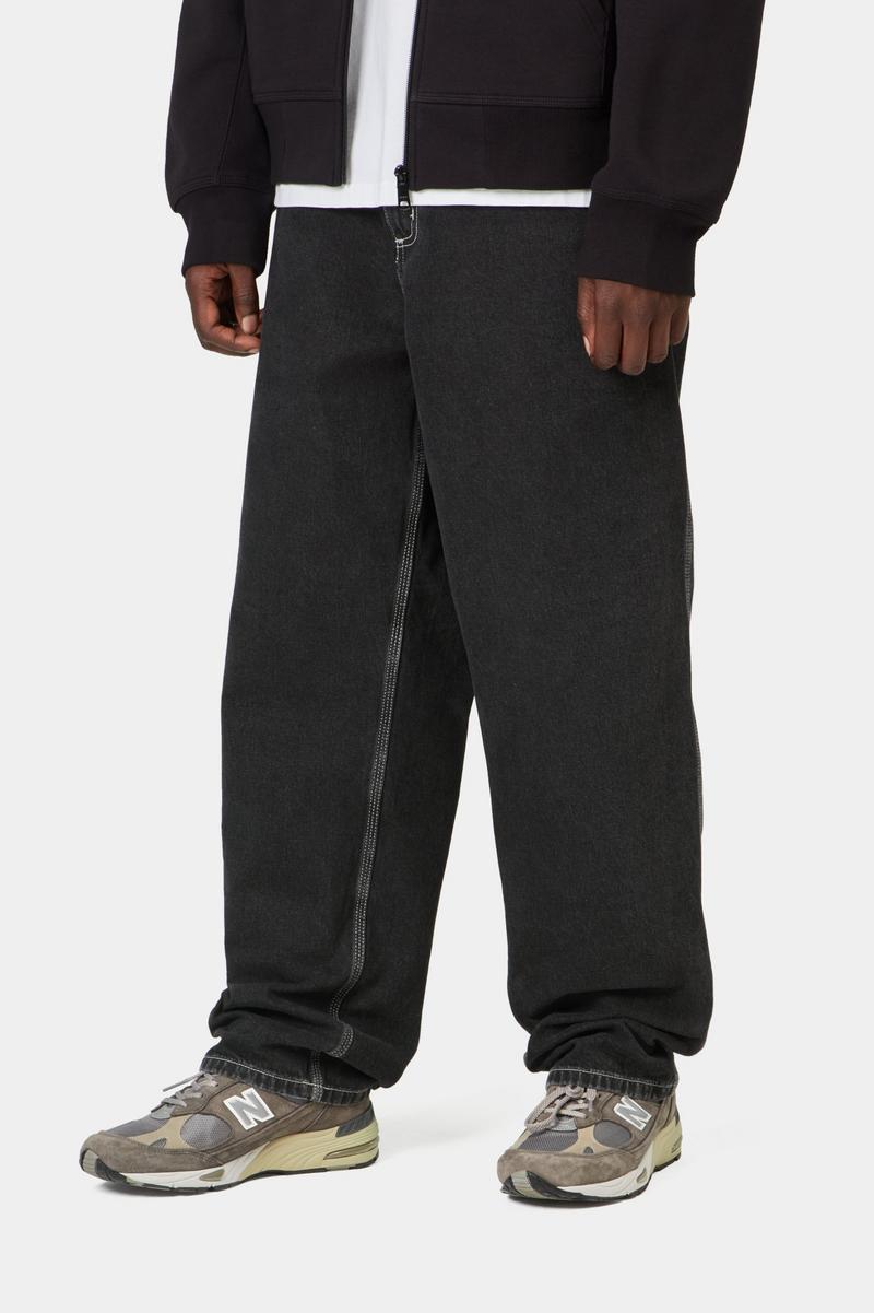 Carhartt Simple Pant - Black, Stone washed