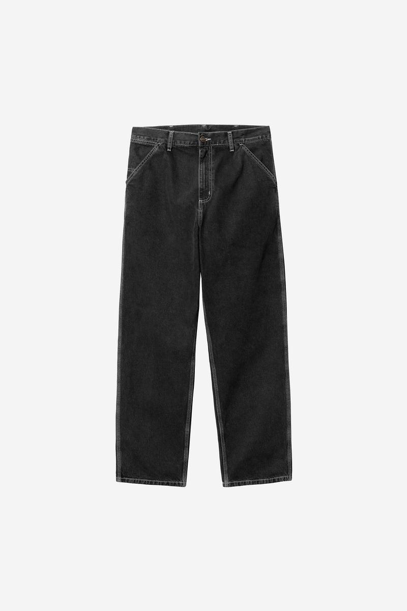 Carhartt Simple Pant - Black, Stone washed