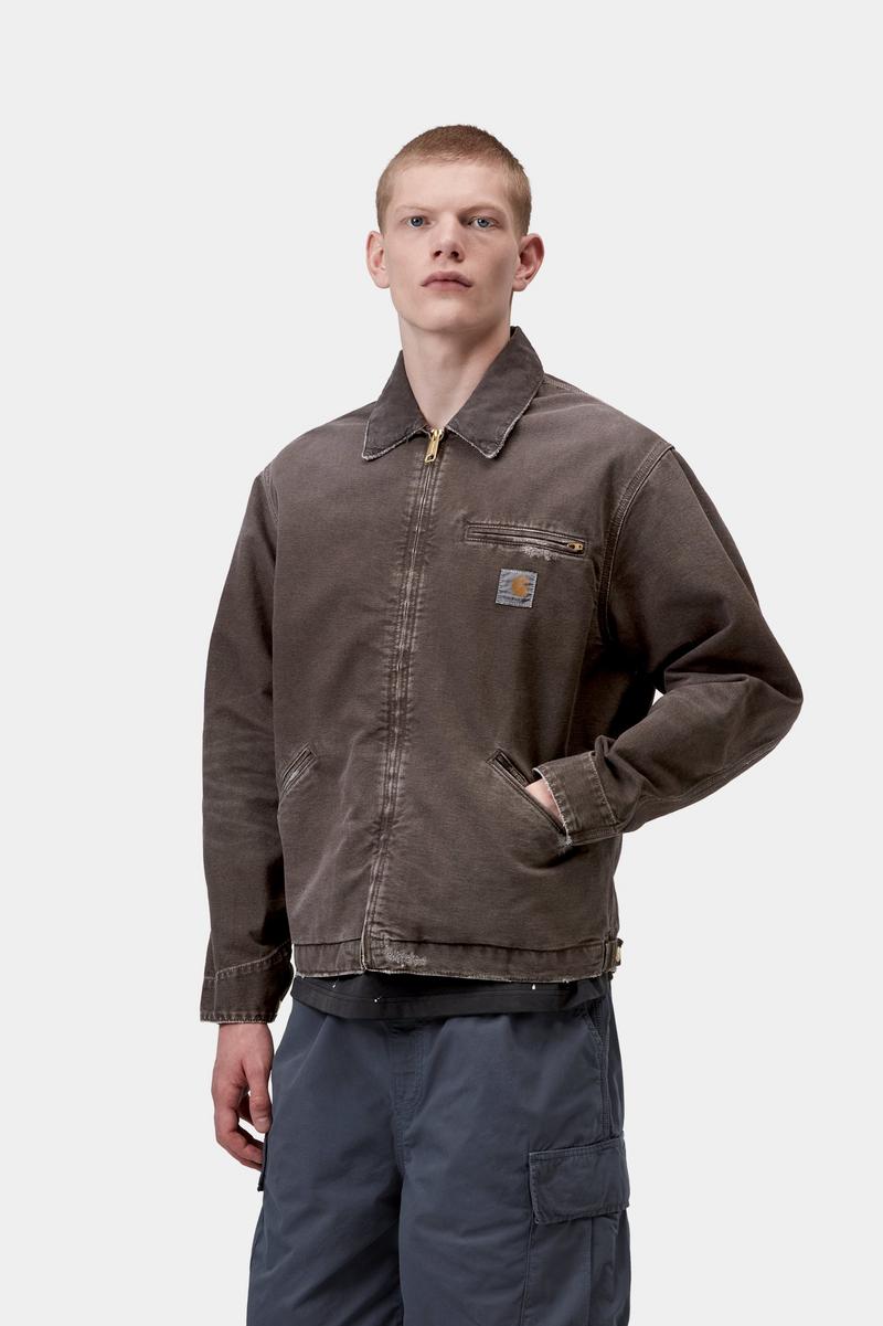 Carhartt OG Detroit Jacket - Tobacco / Tobacco, Destroy wash