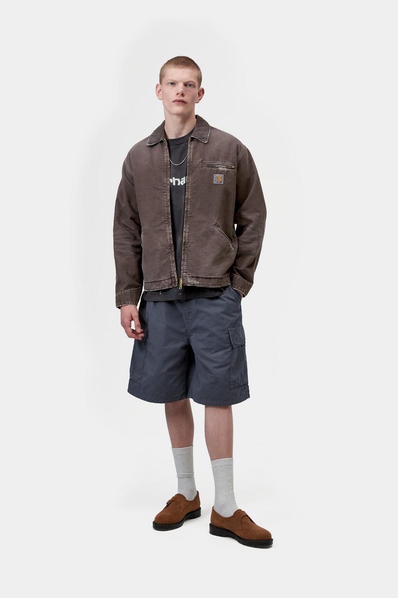 Carhartt OG Detroit Jacket - Tobacco / Tobacco, Destroy wash