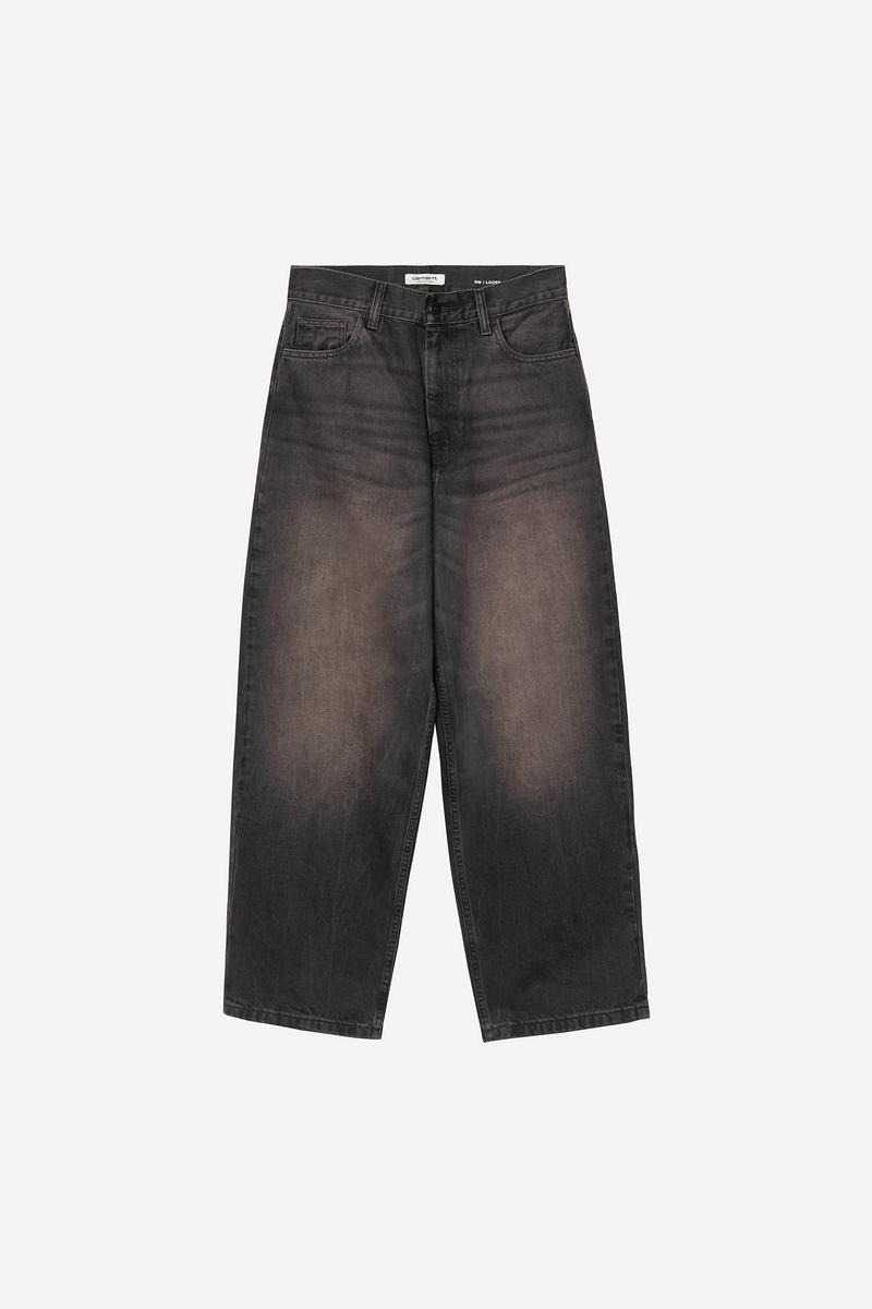 Carhartt Brandon Pant - Black, Tobacco used wash