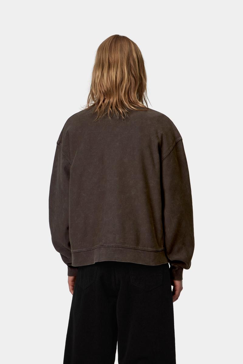 Carhartt Lambert Sweatshirt - Tobacco, Moon wash