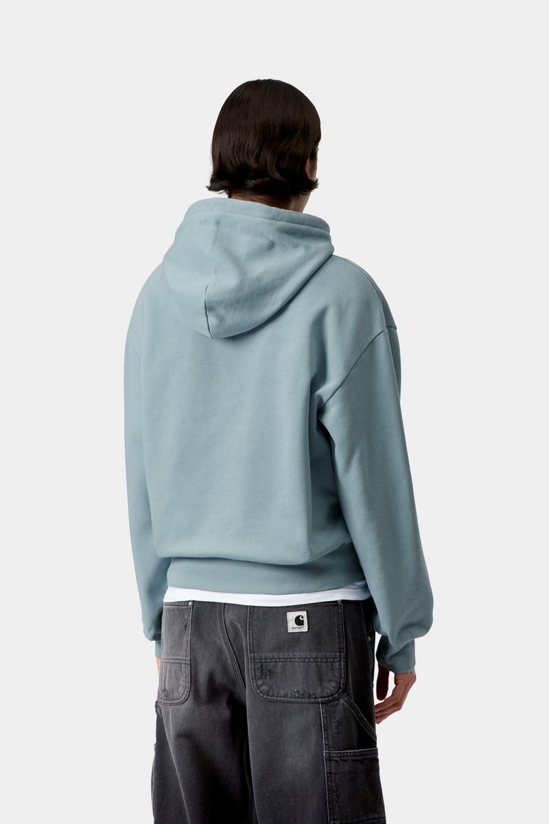 Carhartt Hooded Casey Sweatshirt - Tourmaline / Silver
