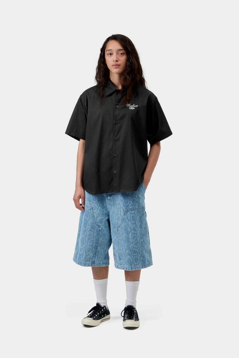 Carhartt S/S Travon Shirt - Black / Wax