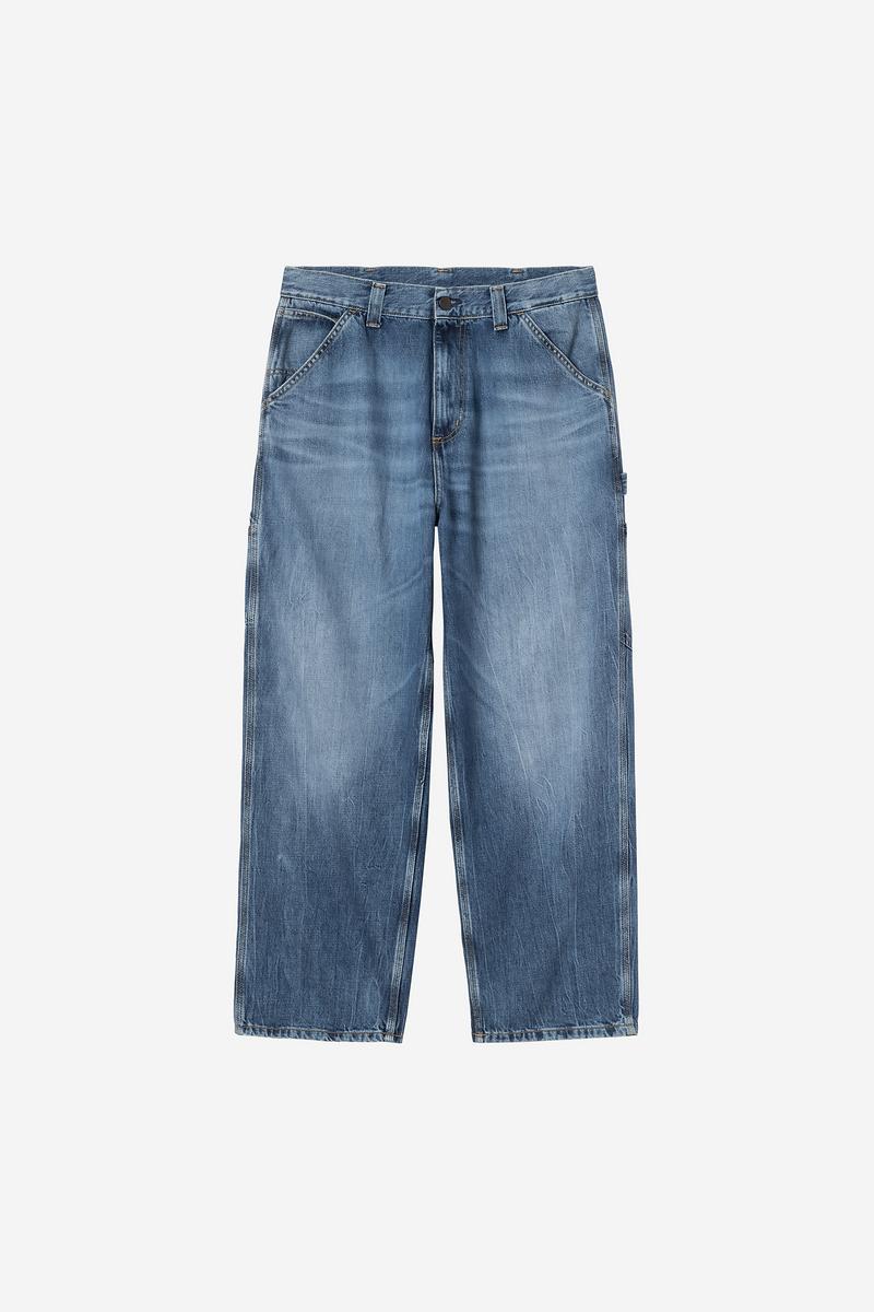 Carhartt OG Single Knee Pant - Blue, Marble used wash