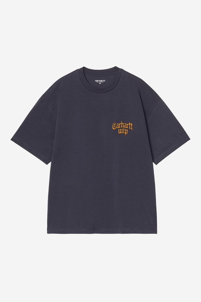 Carhartt S/S Blackletter T-Shirt - Dark Navy