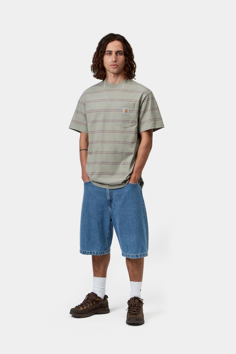 Carhartt Landon Short - Blue, Heavy stone wash