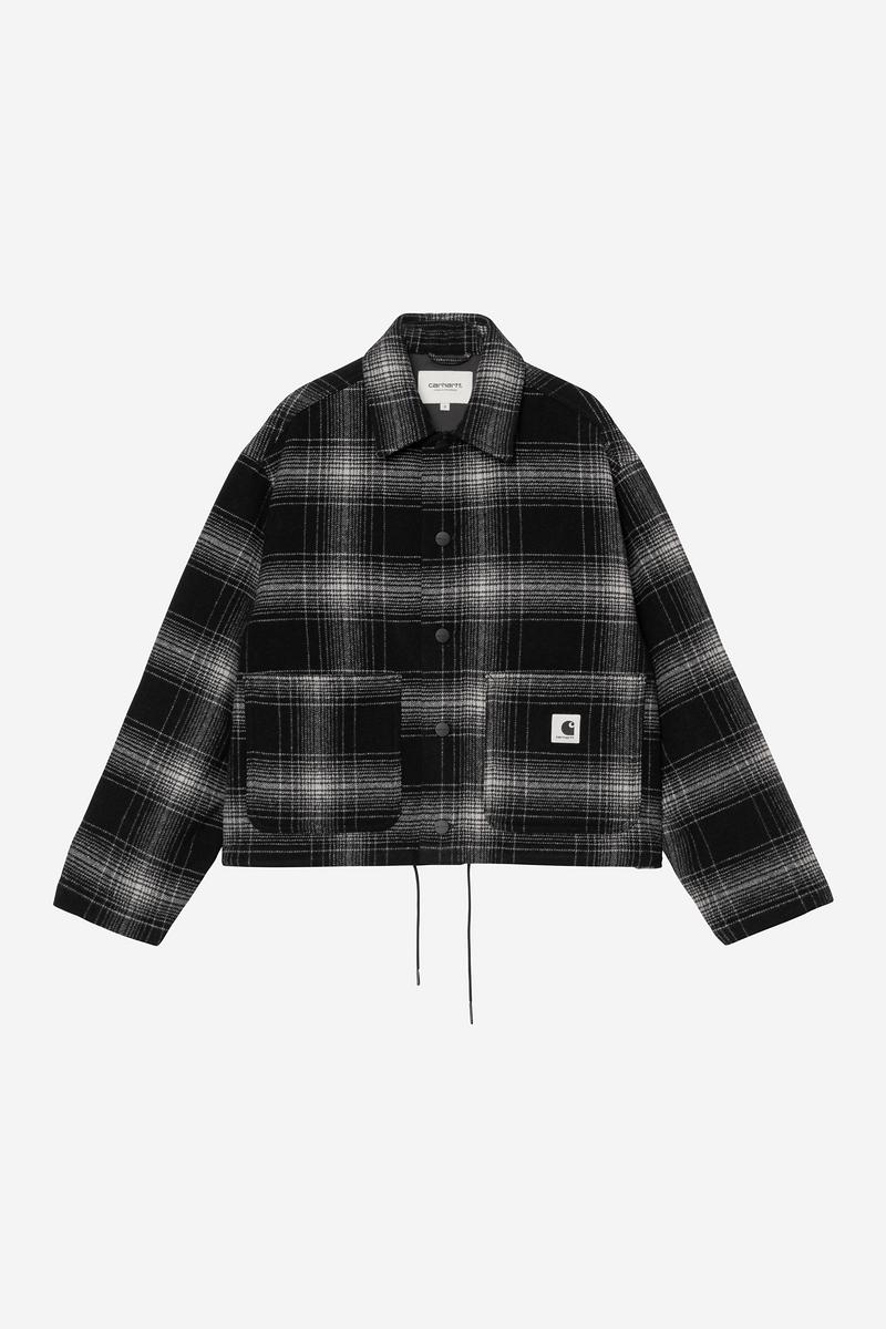 Carhartt Brennan Shirt Jac - Brennan Check, Black / Wax