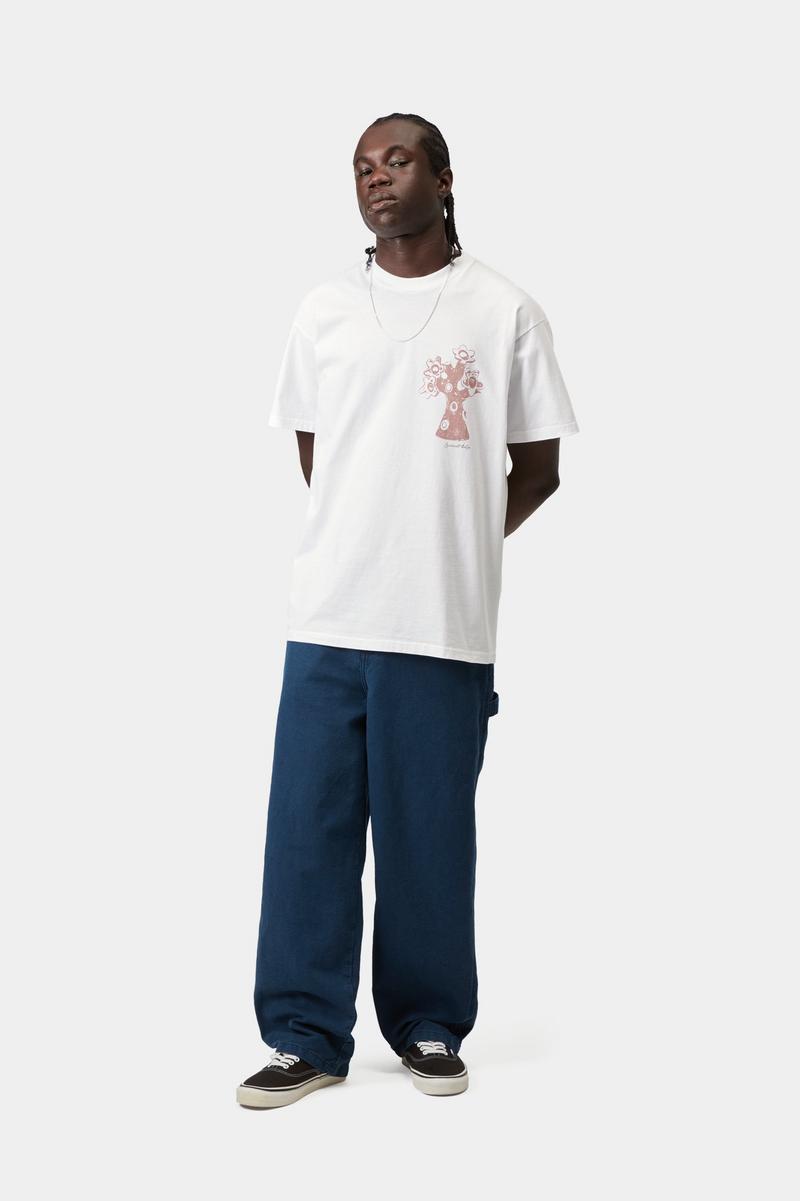 Carhartt S/S Forma T-Shirt - White, Heavy stone wash