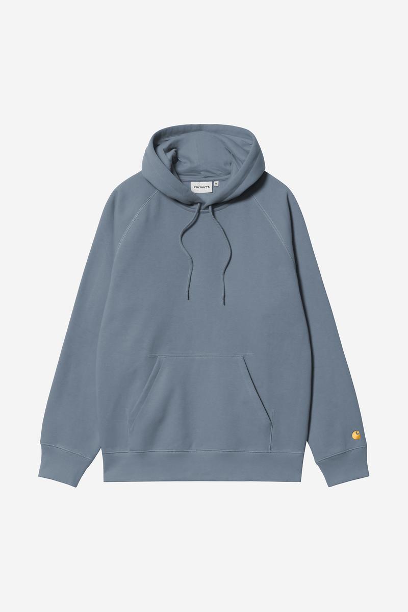 Carhartt Hooded Chase Sweatshirt - Icesheet / Gold