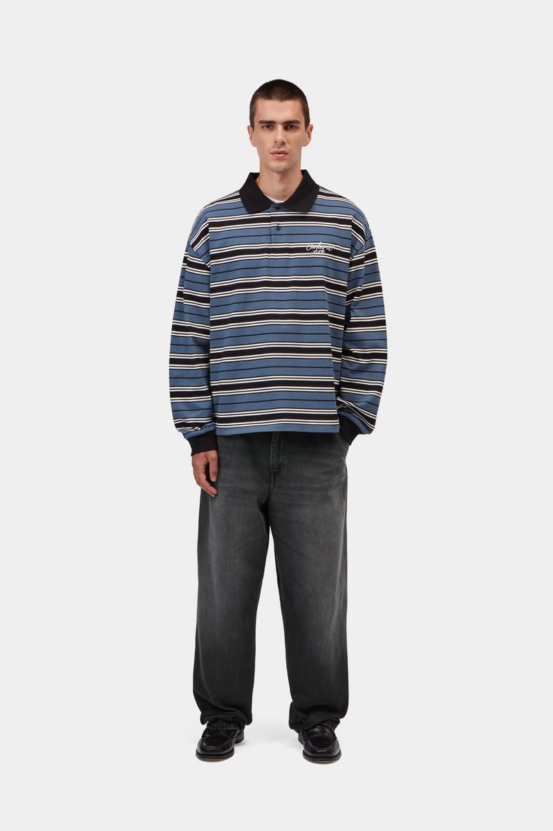 Carhartt Single Knee Pant - Black, Marble used wash