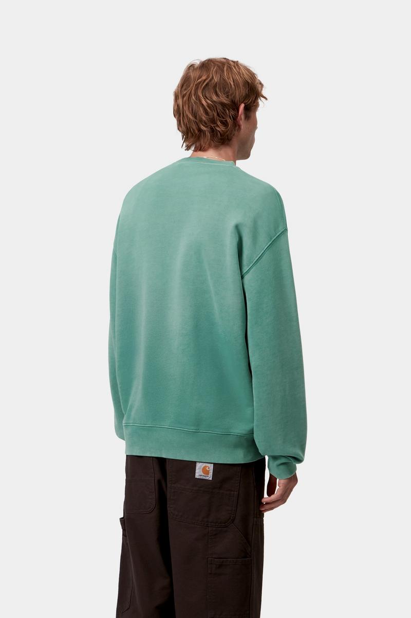 Carhartt Hudson Sweatshirt - Saguaro, Chalk wash