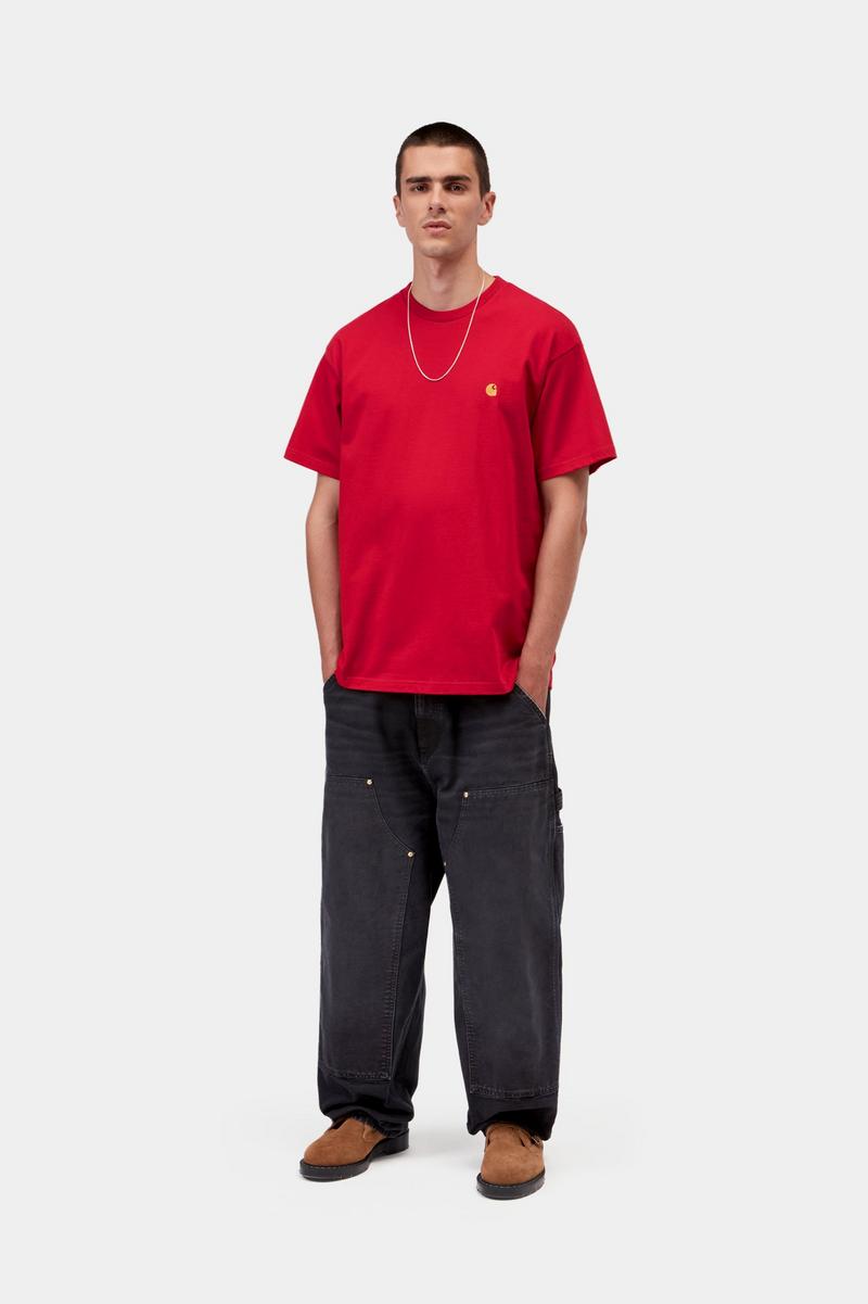 Carhartt S/S Chase T-Shirt - Chili Pepper / Gold