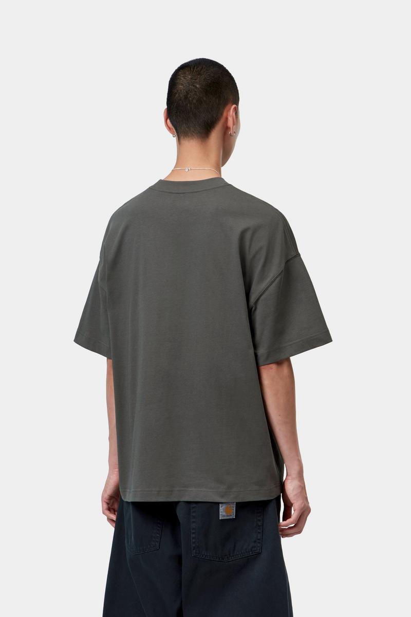 Carhartt S/S Signature Script T-Shirt - Graphite / Dark Scarab