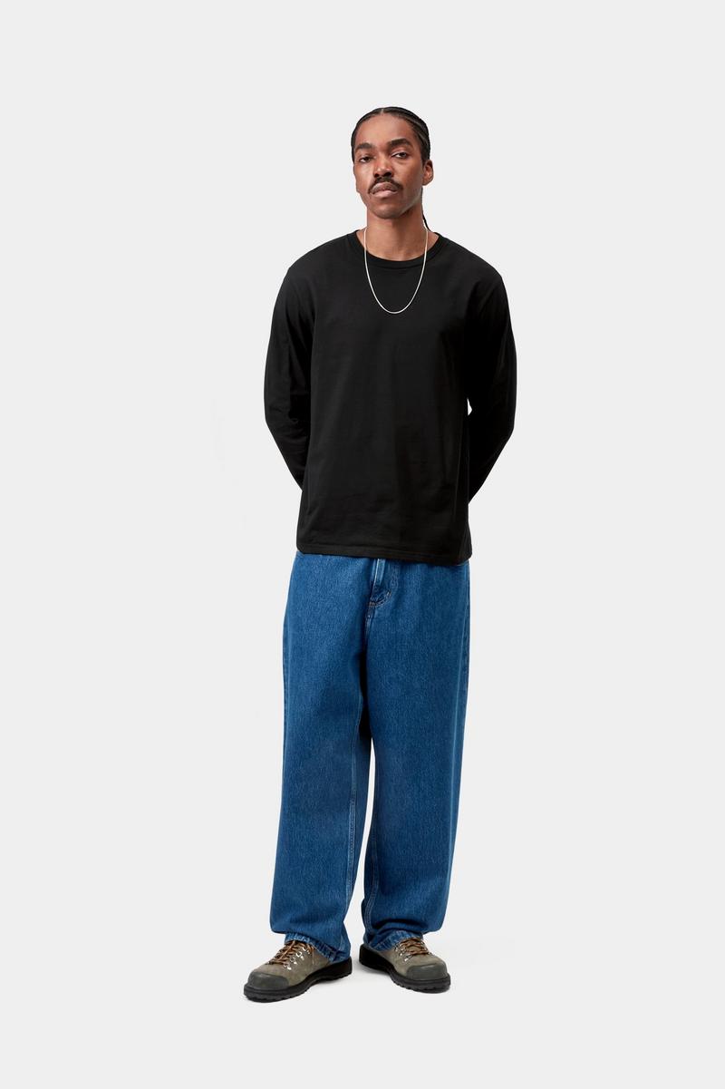 Carhartt L/S Base T-Shirt - Black / White