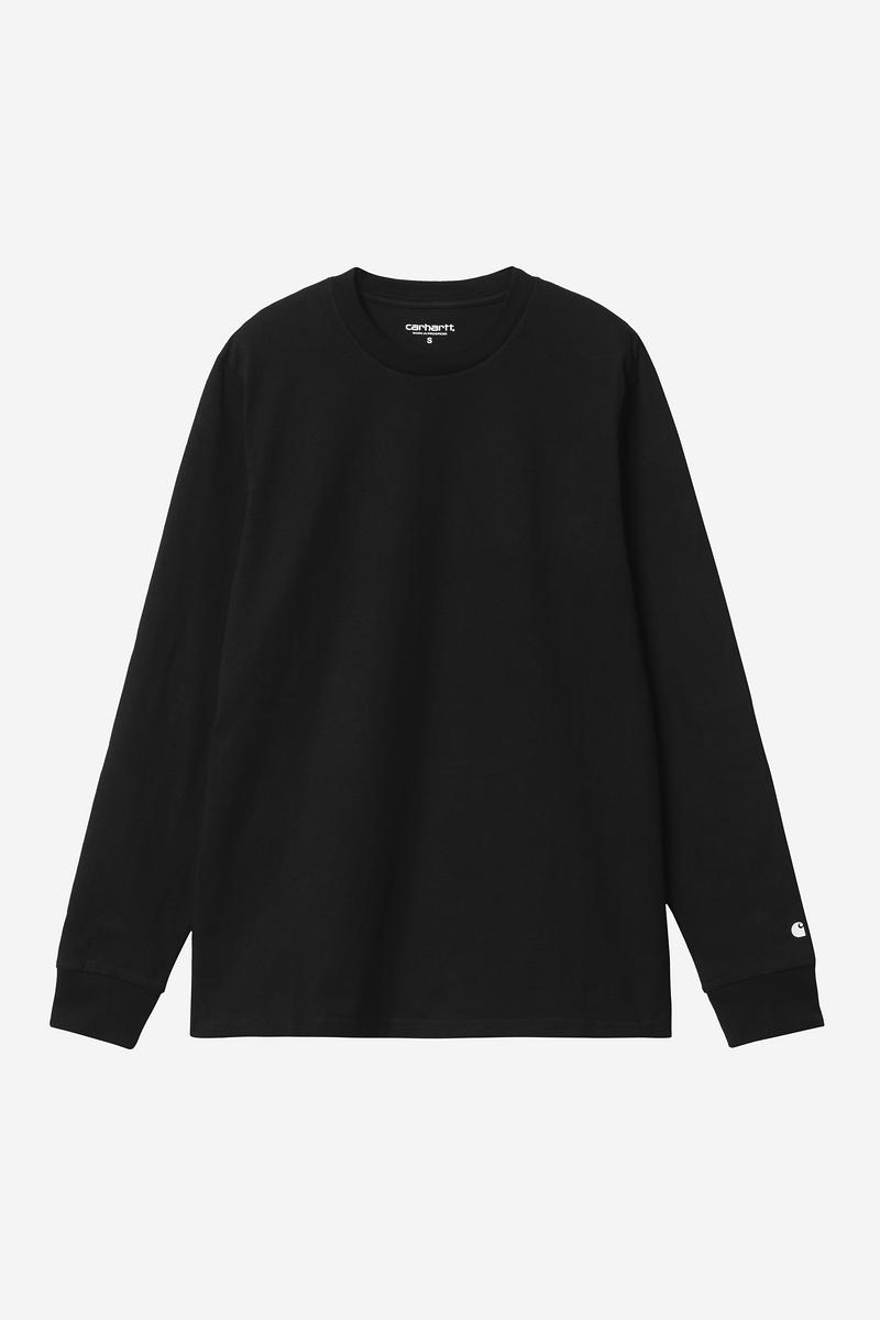 Carhartt L/S Base T-Shirt - Black / White