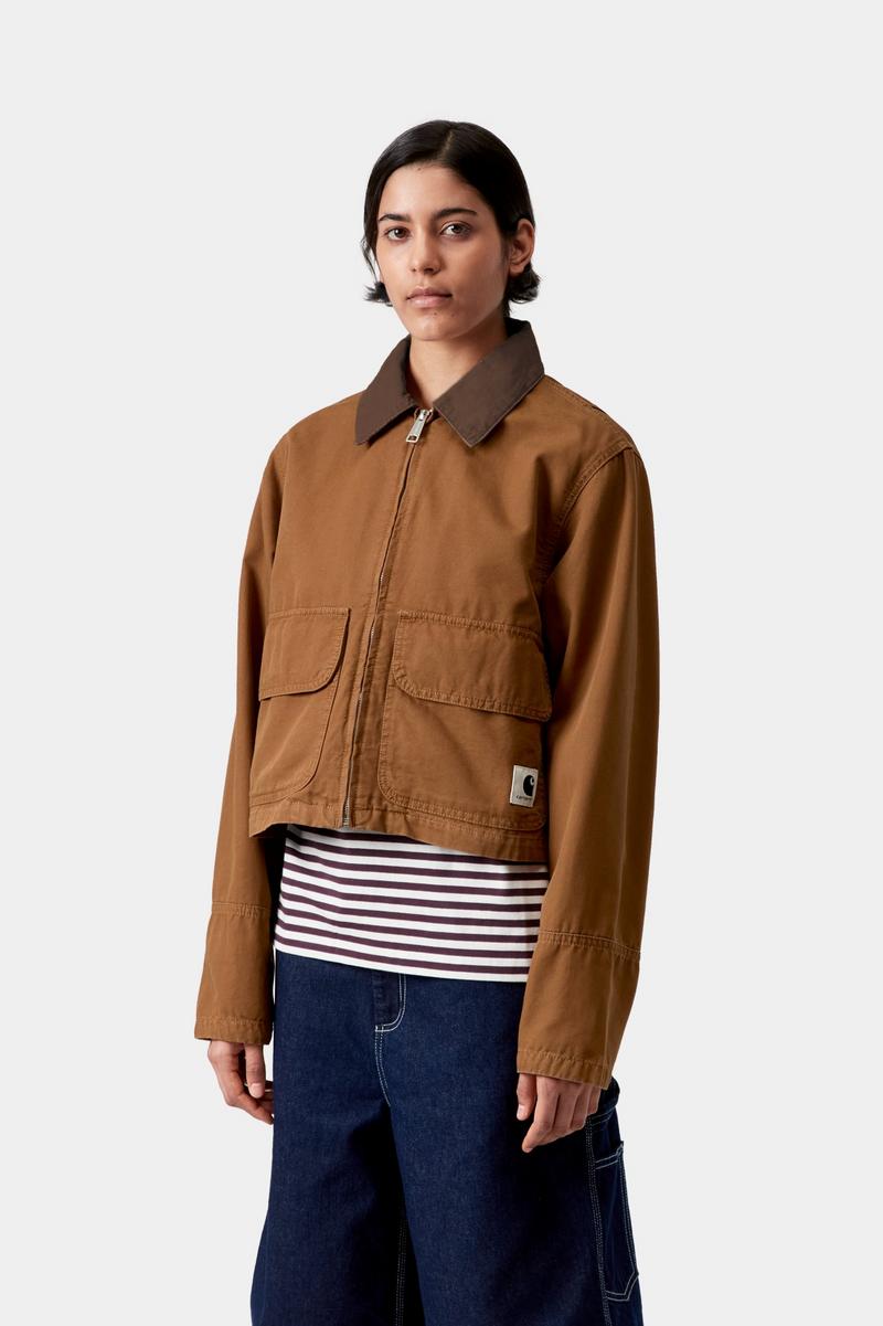 Carhartt Prescott Jacket - Hamilton Brown / Tobacco, Garment dyed
