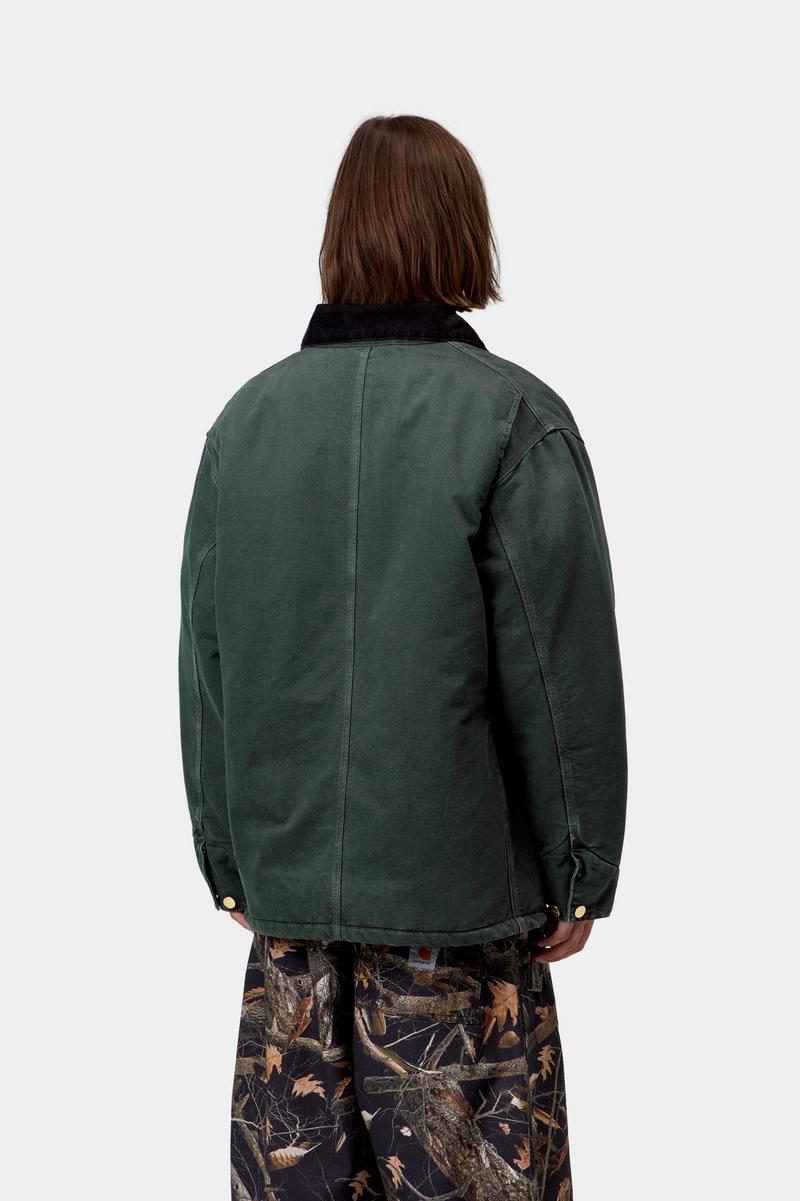 Carhartt OG Chore Coat - Raven / Black, Stone canvas