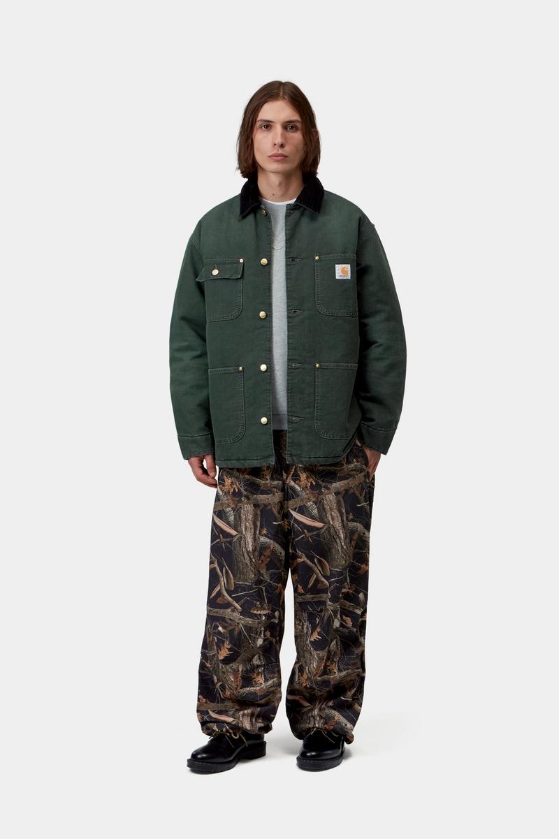 Carhartt OG Chore Coat - Raven / Black, Stone canvas