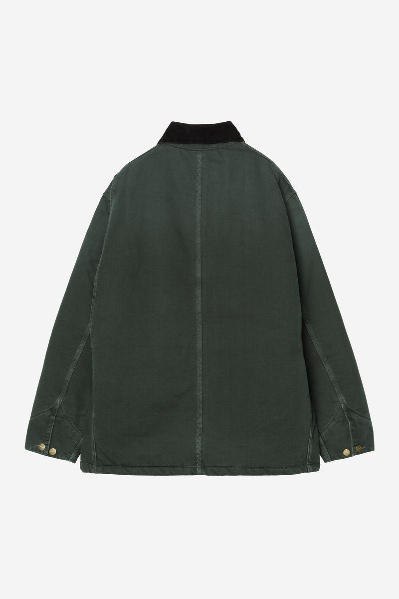 Carhartt OG Chore Coat - Raven / Black, Stone canvas