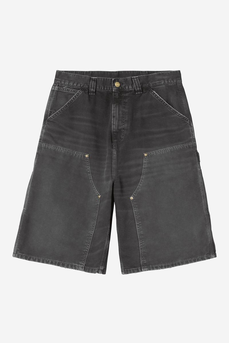Carhartt OG Double Knee Short - Black, Destroy wash