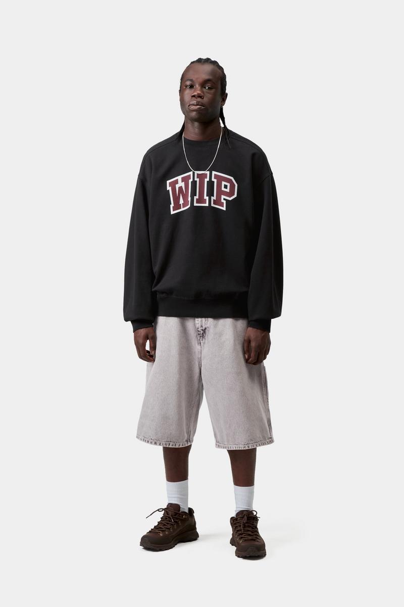 Carhartt WIP III Sweatshirt - Black, Heavy stone wash