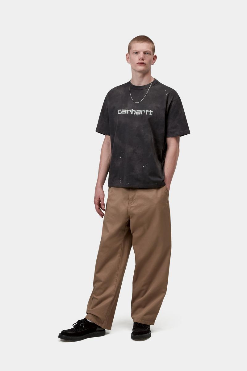 Carhartt S/S Painter T-Shirt - Black, Destroy wash, splatter