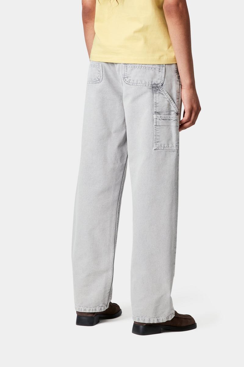 Carhartt Pierce Pant Straight - Black, Chalk wash