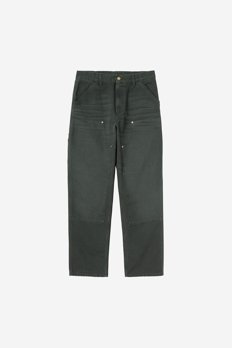 Carhartt Double Knee Pant - Raven, Stone canvas