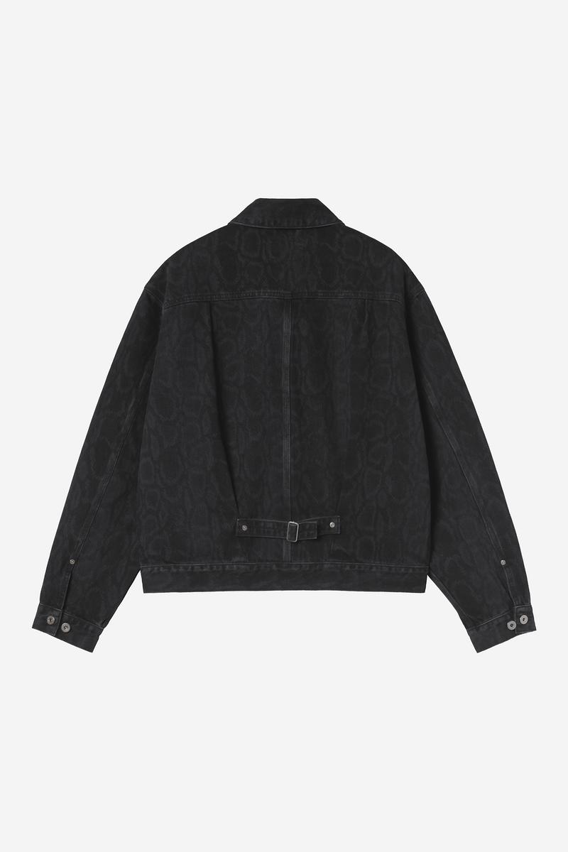 Carhartt Belmar Jacket - Snake Camo, Black, Heavy stone wash