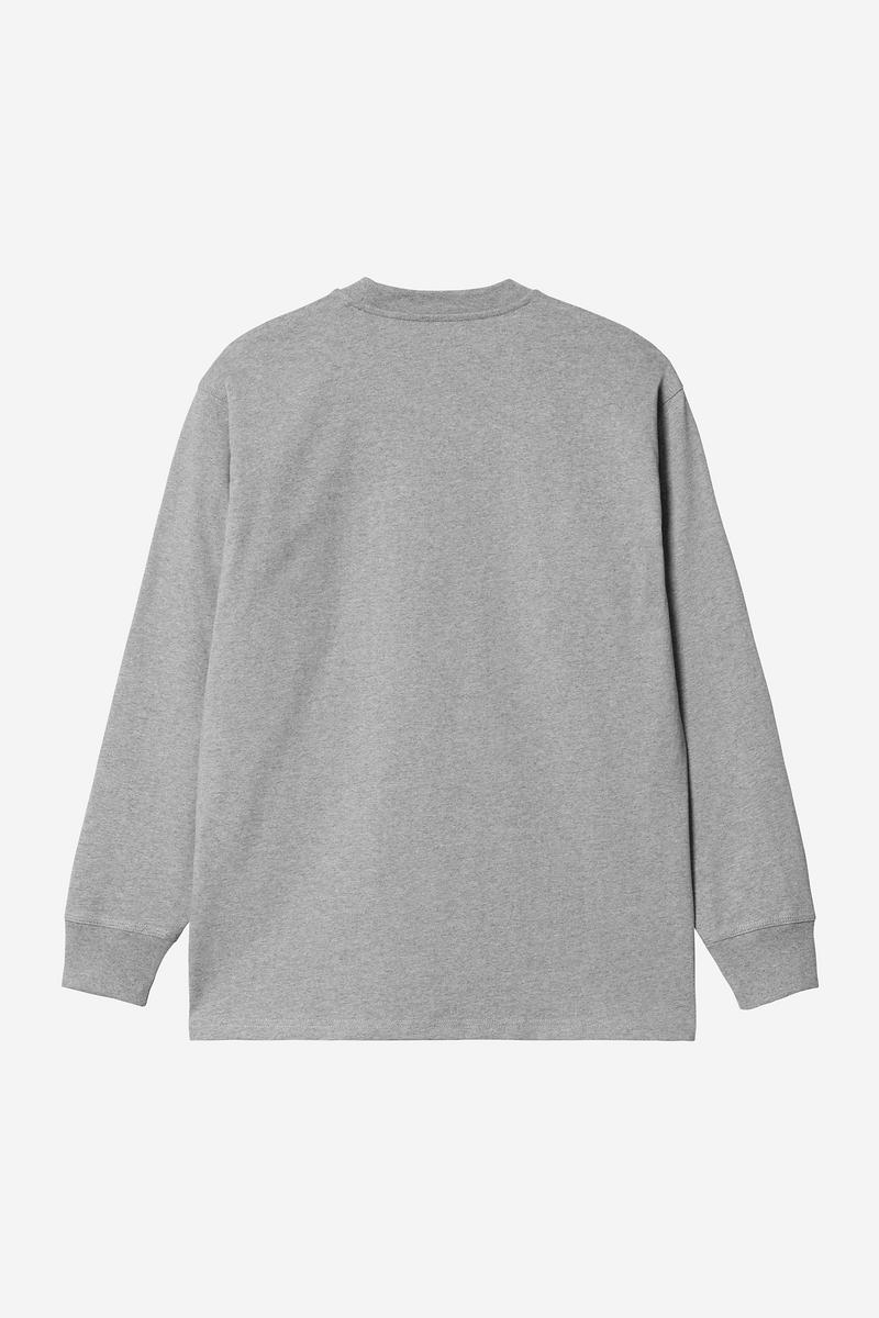 Carhartt L/S Pocket T-Shirt - Grey Heather