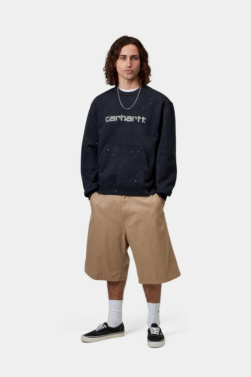 Carhartt Brader Short - Leather, Rinsed