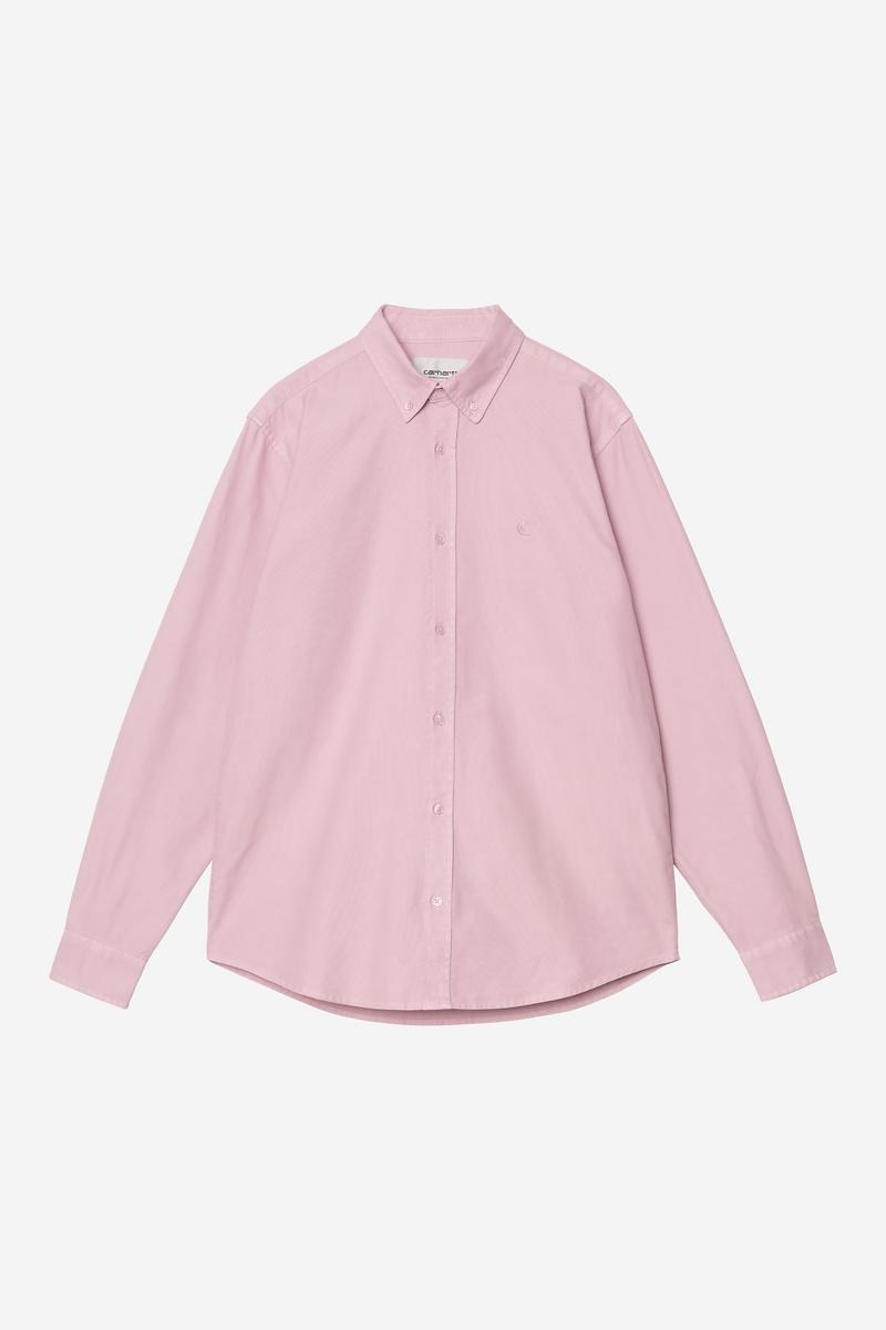 Carhartt L/S Bolton Shirt - Hortensia, Garment dyed