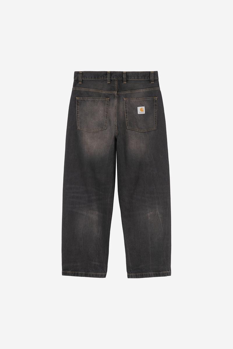 Carhartt Brandon Pant - Black, Tobacco used wash