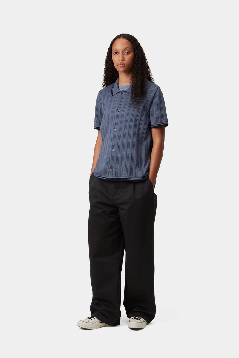 Carhartt W’ S/S Ramsey Knit Shirt - Velvet Blue