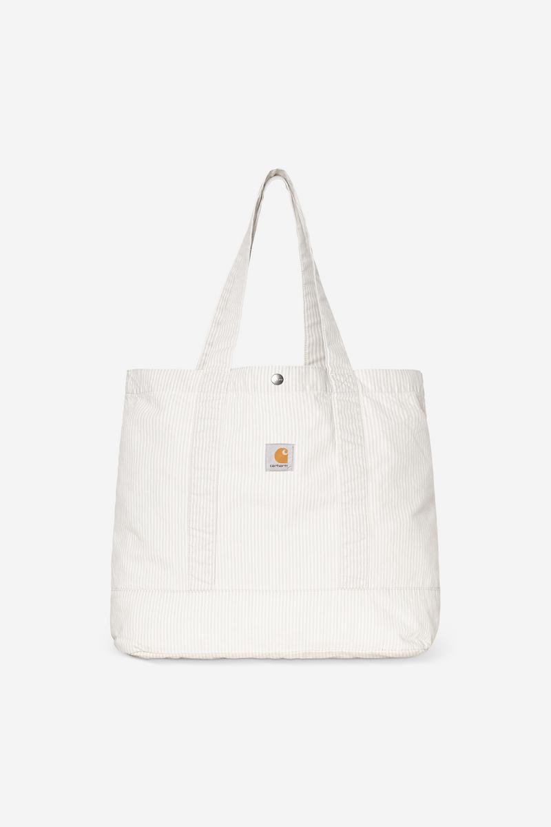 Carhartt Mercer Tote Bag - Mercer Stripe, Graphite / Wax